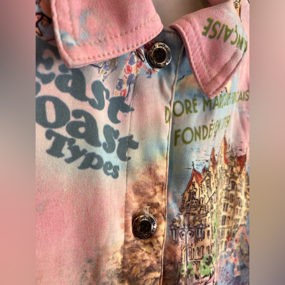 Impulse California Button Down Collared Shirt Eas… - image 4